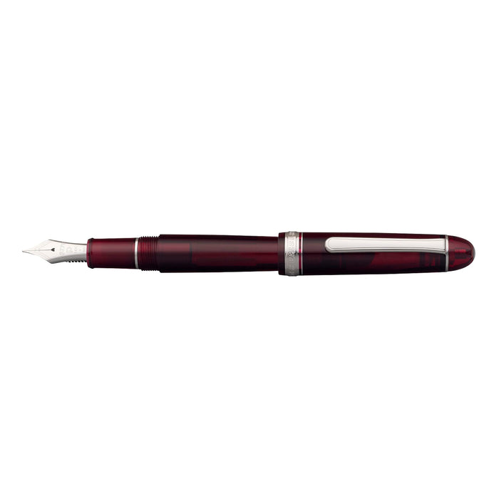 Platinum Fountain Pen #3776 Century Bold Burgundy Rhodium Size 139.5X15.4mm Weight 20.5G-Kiichin - The #1 Place for Japanese Goods in Your Hand!