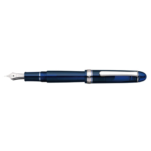 Platinum Fountain Pen #3776 Bold Century Rhodium Chartres Blue Model Pnb-18000Cr-Kiichin - The #1 Place for Japanese Goods in Your Hand!
