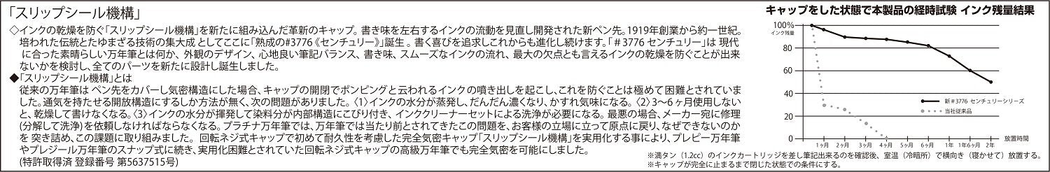 Platinum Fountain Pen #3776 Century Black Diamond Medium Point-Kiichin - The #1 Place for Japanese Goods in Your Hand!