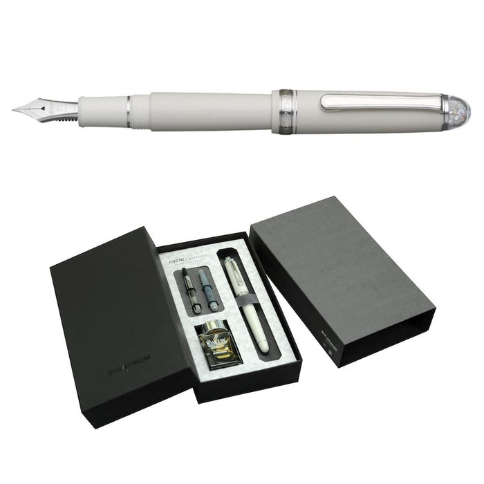 Platinum Brand #3776 Century Yvoire F Fountain Pen with Heart-Shaped Design-Kiichin - The #1 Place for Japanese Goods in Your Hand!