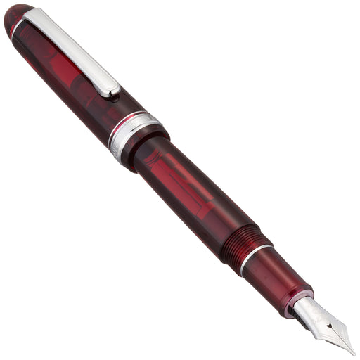 Platinum 3776 Century B Bold Fountain Pen Dual-Use Rhodium Finish Burgundy Color-Kiichin - The #1 Place for Japanese Goods in Your Hand!