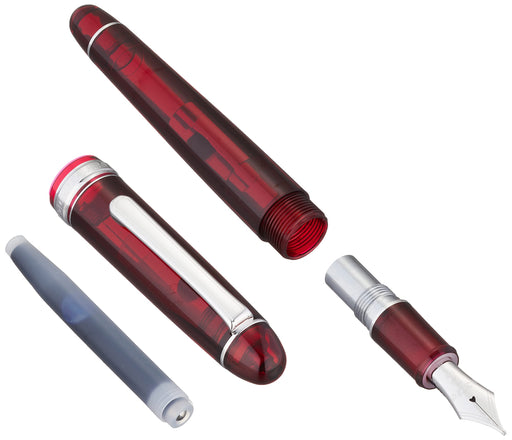Platinum 3776 Century B Bold Fountain Pen Dual-Use Rhodium Finish Burgundy Color-Kiichin - The #1 Place for Japanese Goods in Your Hand!