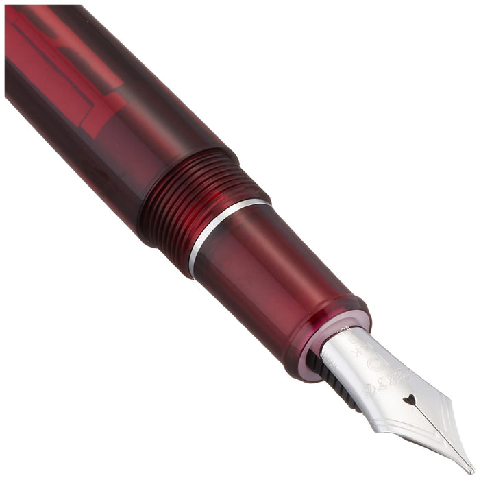 Platinum 3776 Century B Bold Fountain Pen Dual-Use Rhodium Finish Burgundy Color-Kiichin - The #1 Place for Japanese Goods in Your Hand!