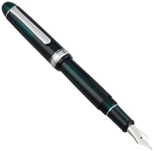 Platinum 3776 Century Laurel Green Fountain Pen with Rhodium Finish and Bold B Tip-Kiichin - The #1 Place for Japanese Goods in Your Hand!