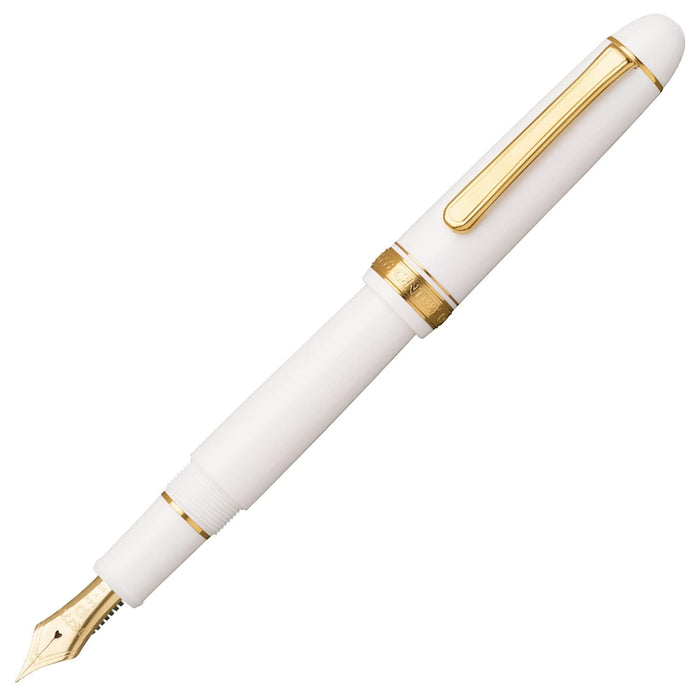 Platinum Century Fountain Pen - Bold Point Chenonceau White Pnb-15000 2-4 Regular-Kiichin - The #1 Place for Japanese Goods in Your Hand!