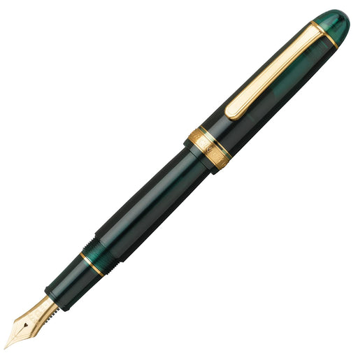 Platinum #3776 Century Laurel Green Fountain Pen with Bold Nib-Kiichin - The #1 Place for Japanese Goods in Your Hand!