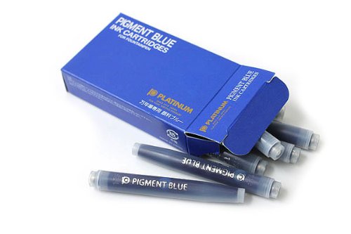 Platinum Fountain Pen with 10 Blue Water-Based Pigment Ink Cartridges-Kiichin - The #1 Place for Japanese Goods in Your Hand!