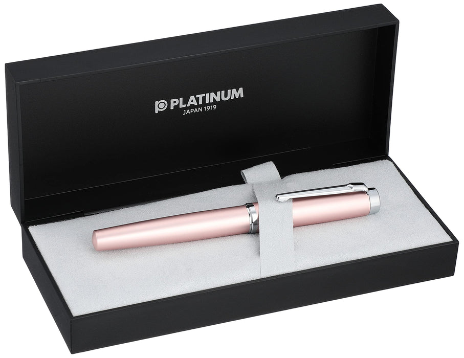 Platinum Fountain Pen M Medium Niprocion Dual-Use Rose Gold Luster PNS-8000 18-3 Regular Import-Kiichin - The #1 Place for Japanese Goods in Your Hand!