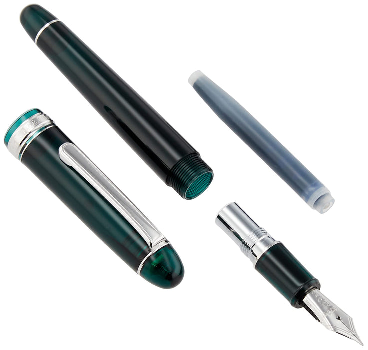 Platinum Fountain Pen 3776 Century Laurel Green Medium Point Rhodium Finish Dual-Use-Kiichin - The #1 Place for Japanese Goods in Your Hand!