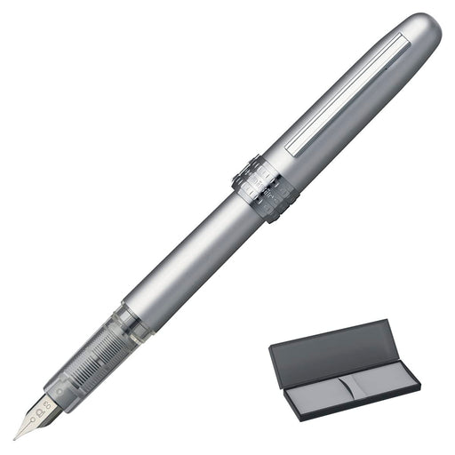 Platinum Plaisir Ice White Fountain Pen with Medium Point PGB-1000B#3-3-Kiichin - The #1 Place for Japanese Goods in Your Hand!