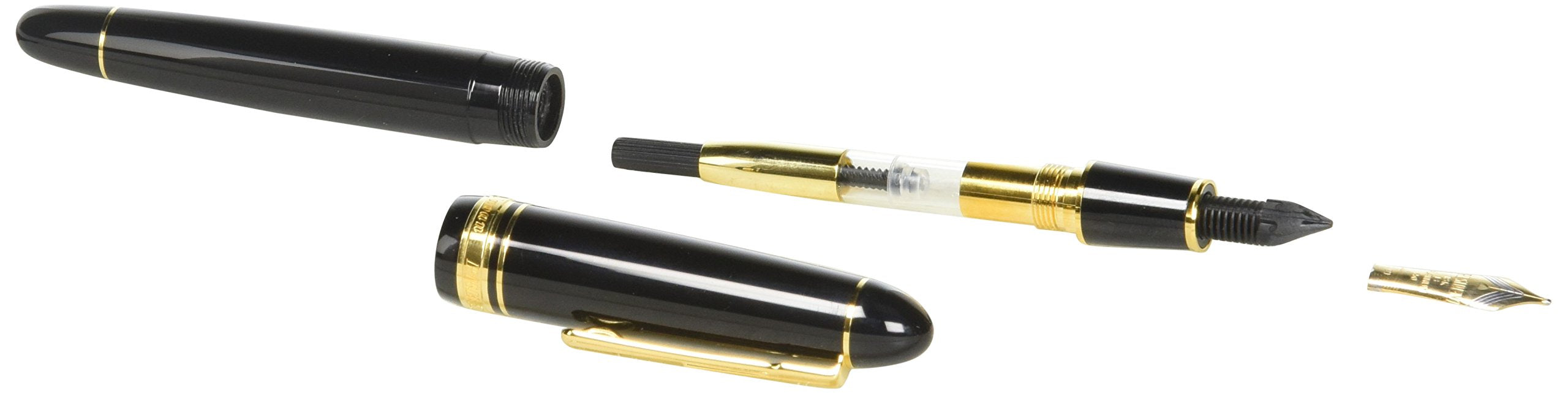 Platinum Brand President Black Bold Fountain Pen PTB-20000P Model - #1-4-Kiichin - The #1 Place for Japanese Goods in Your Hand!