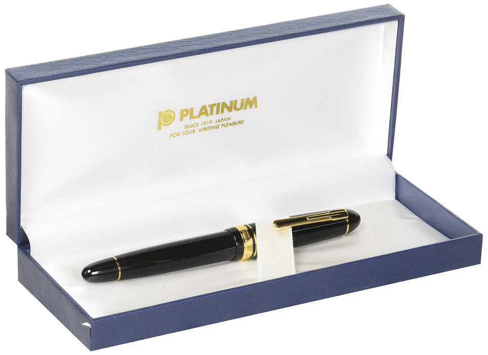 Platinum Brand President Black Bold Fountain Pen PTB-20000P Model - #1-4-Kiichin - The #1 Place for Japanese Goods in Your Hand!