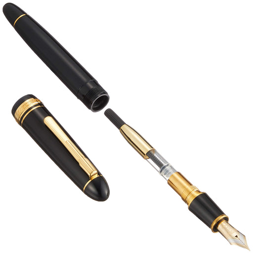 Platinum Brand President Black Medium Point Fountain Pen PTB-20000P#1-3-Kiichin - The #1 Place for Japanese Goods in Your Hand!