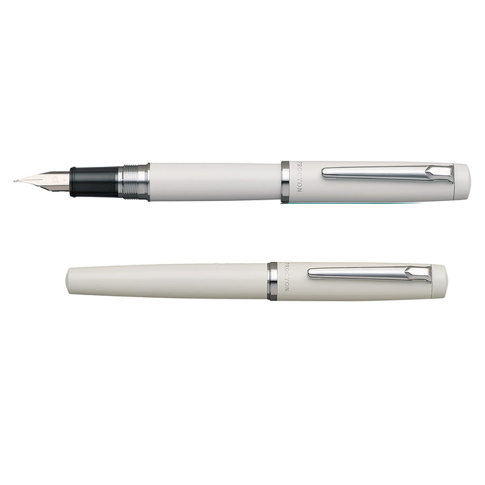 Platinum Procion #3 Medium Point Fountain Pen in Porcelain White-Kiichin - The #1 Place for Japanese Goods in Your Hand!