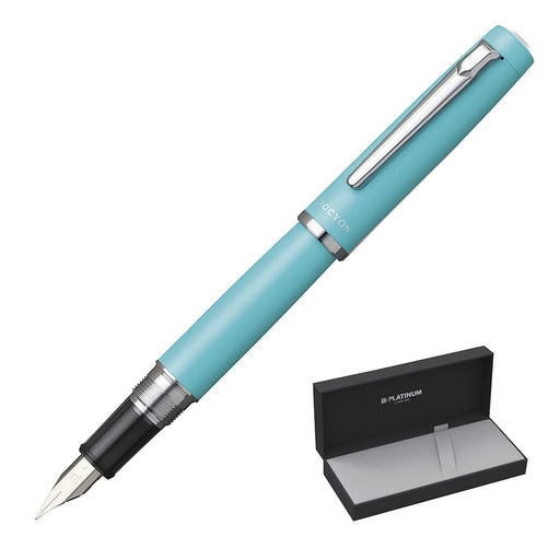 Platinum Procion #52 Medium Point Fountain Pen in Turquoise Blue-Kiichin - The #1 Place for Japanese Goods in Your Hand!
