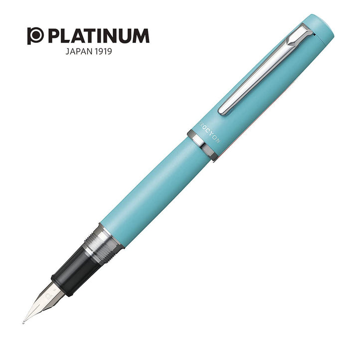 Platinum Procion #52 Medium Point Fountain Pen in Turquoise Blue-Kiichin - The #1 Place for Japanese Goods in Your Hand!