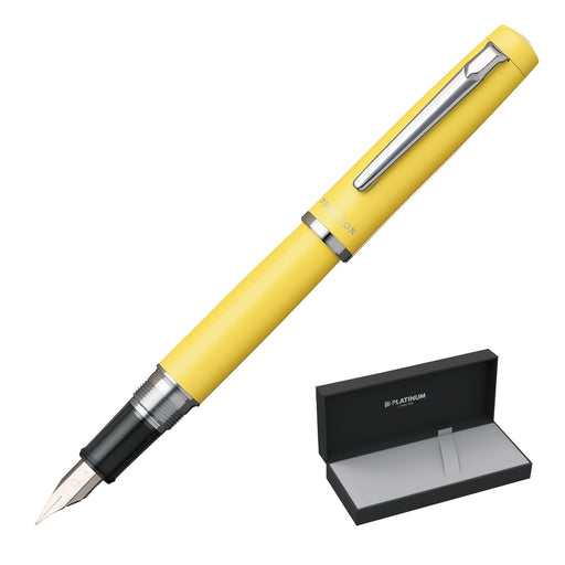 Platinum Procion No.68 Medium Point Fountain Pen Citron Yellow-Kiichin - The #1 Place for Japanese Goods in Your Hand!