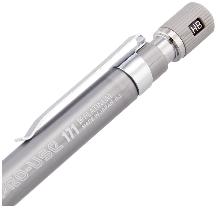 Professional Platinum Fountain Pen Mechanical Pencil - 171 Silver 0.3mm MSDA-1500A#9-Kiichin - The #1 Place for Japanese Goods in Your Hand!