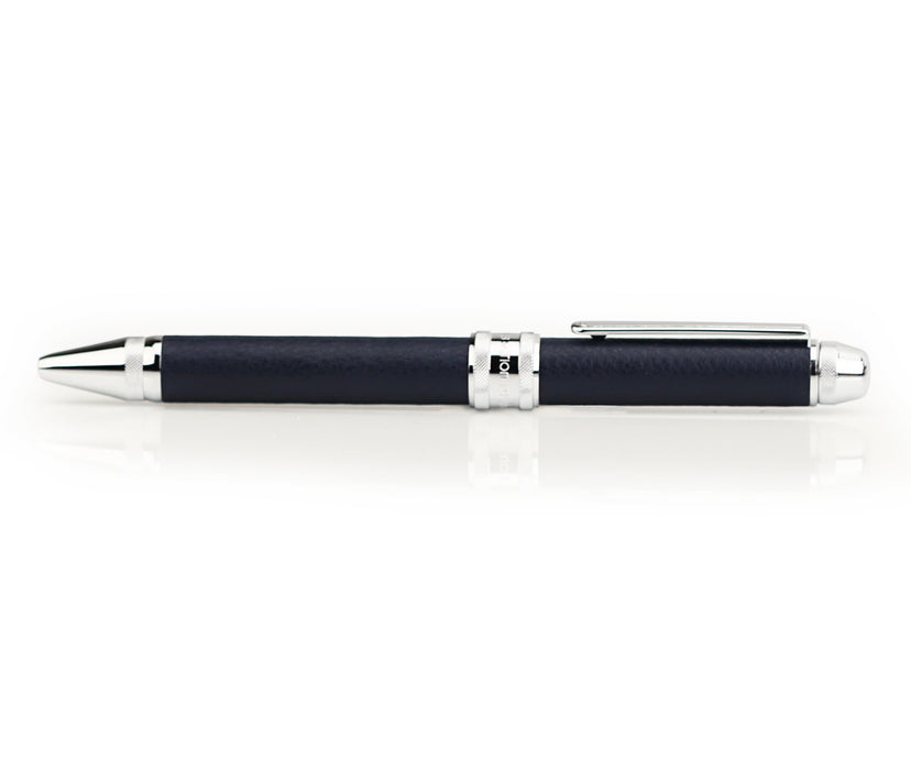 Platinum Fountain Pen Double Action Multifunctional Blue Cow Leather Wrapped - MWBL-3000#56-Kiichin - The #1 Place for Japanese Goods in Your Hand!