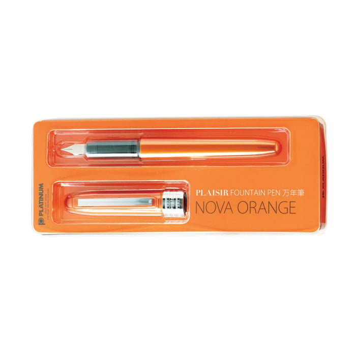 Platinum Plaisir Pgb-1000#25 Fountain Pen in Nova Orange-Kiichin - The #1 Place for Japanese Goods in Your Hand!