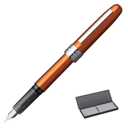 Platinum Plaisir Pgb-1000#25-3 Medium Point Fountain Pen in Noba Orange-Kiichin - The #1 Place for Japanese Goods in Your Hand!
