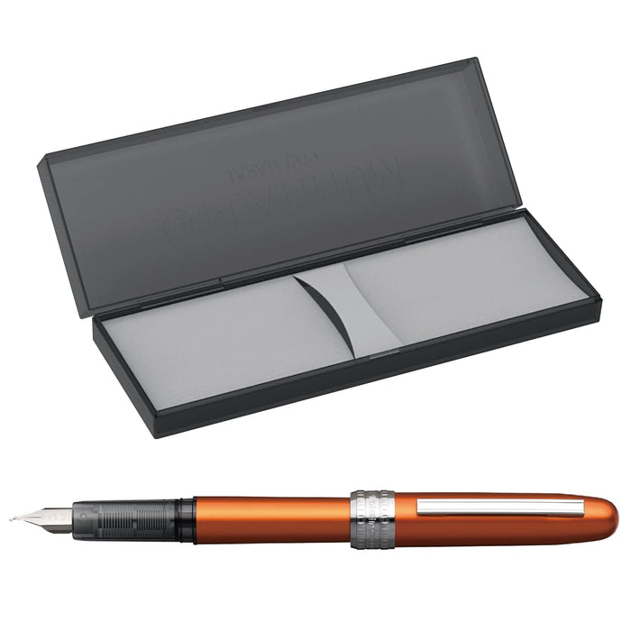 Platinum Plaisir Pgb-1000#25-3 Medium Point Fountain Pen in Noba Orange-Kiichin - The #1 Place for Japanese Goods in Your Hand!