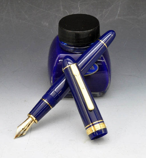 Platinum President Blue Fountain Pen PTB-20000P 59 - Thin Writing Point-Kiichin - The #1 Place for Japanese Goods in Your Hand!
