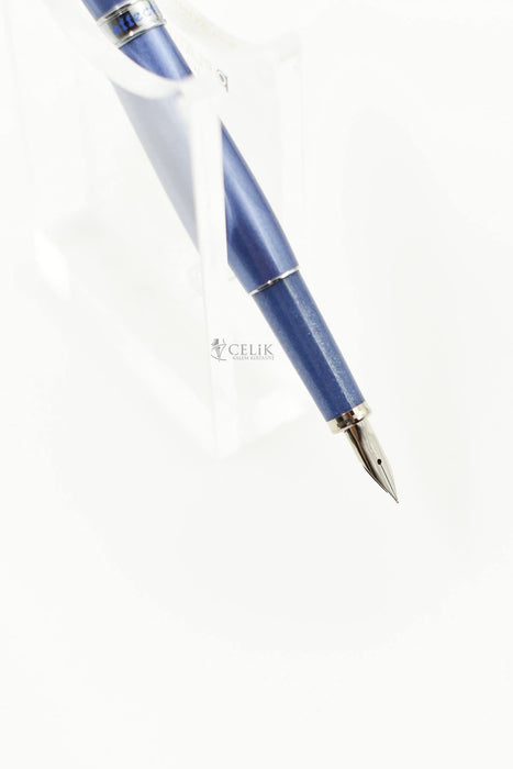 Platinum Fountain Pen Paf5000 - Thin Shaft Sleek Metallic Blue Finish-Kiichin - The #1 Place for Japanese Goods in Your Hand!
