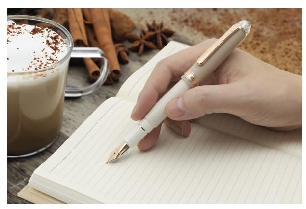 Platinum 3776 Century Heart Shape Fountain Pen Medium M 14K Ink Dual-Use Chai Latte-Kiichin - The #1 Place for Japanese Goods in Your Hand!