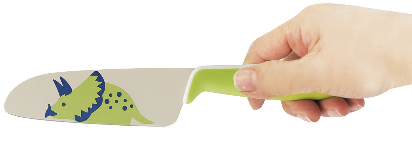 Skater Children's 12cm Dinosaur Knife HK5-A - Safe Kitchen Tool for Kids