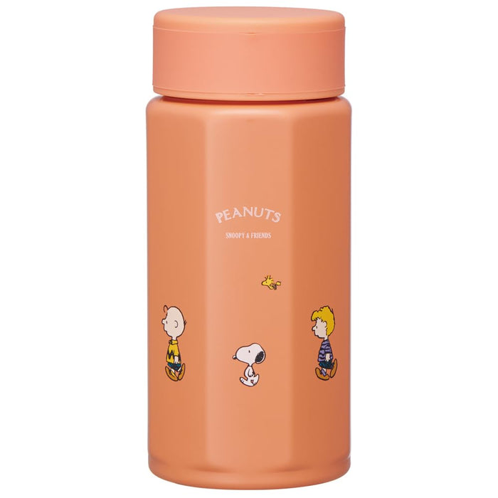 Skater Snoopy 350Ml Stainless Steel Insulated Mug Bottle Easy Hold Octagonal