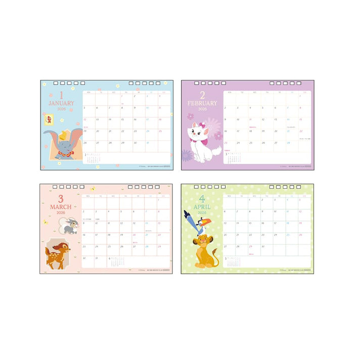 Sun-Star Stationery Disney 2026 Classic Desktop Calendar S8521549