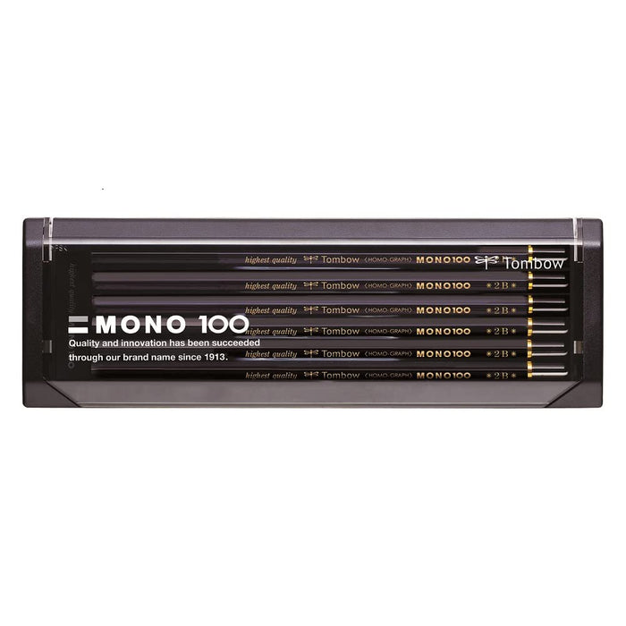 Tombow Mono 100 2B Pencils Premium Quality 1 Dozen Pack-Kiichin - The #1 Place for Japanese Goods in Your Hand!