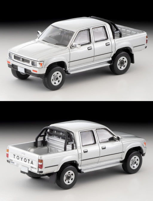 Tomytec Toyota Hilux 4WD Double Cab SSR Silver 1991 Model Lv-N256C-Kiichin - The #1 Place for Japanese Goods in Your Hand!