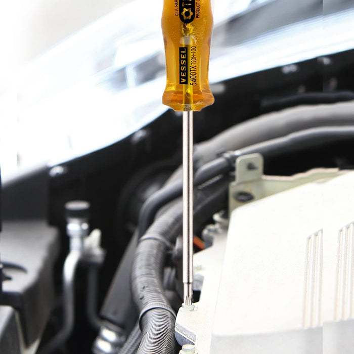 Vessel Power Grip Torx T30H Screwdriver - Tamper-Proof 120mm 5400Tx-Kiichin - The #1 Place for Japanese Goods in Your Hand!