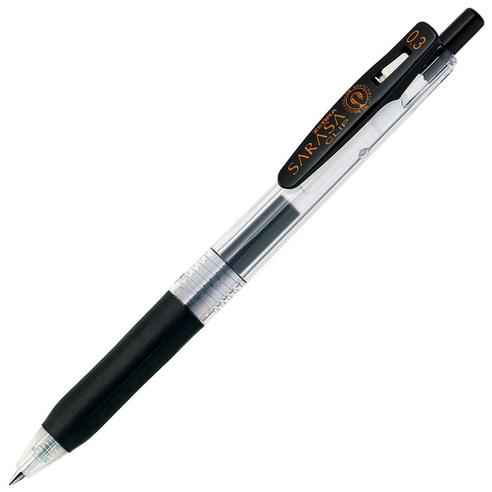 Zebra Sarasa Clip 0.3 Gel Ballpoint Pen Pack of 10 in Black-Kiichin - The #1 Place for Japanese Goods in Your Hand!