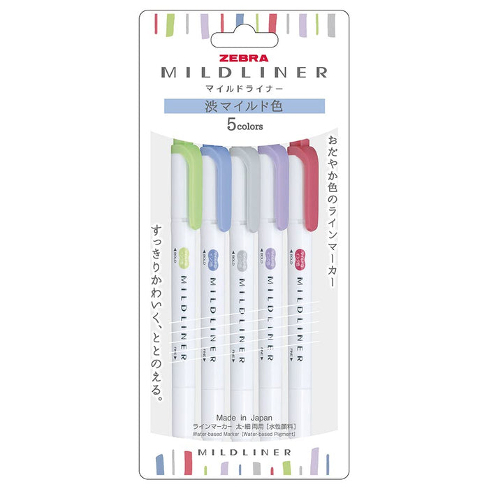 Zebra Mild Liner Highlighter in Astringent Mild NC5 Color WKT7-5C-NC-N-Kiichin - The #1 Place for Japanese Goods in Your Hand!