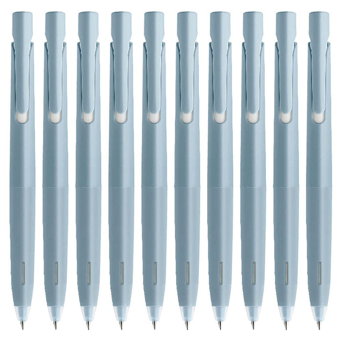 Zebra Bren Black Ink Pen 0.5mm Light Blue Barrel Oil-Based Ballpoint - 10 Pack-Kiichin - The #1 Place for Japanese Goods in Your Hand!