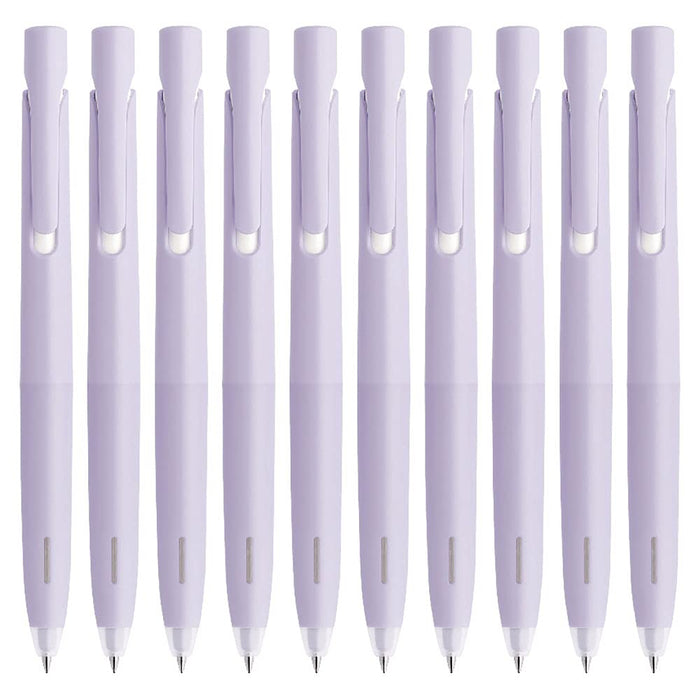 Zebra Bren Black Ink Ballpoint Pen 0.5mm Purple Barrel 10-Pack Oil-Based-Kiichin - The #1 Place for Japanese Goods in Your Hand!