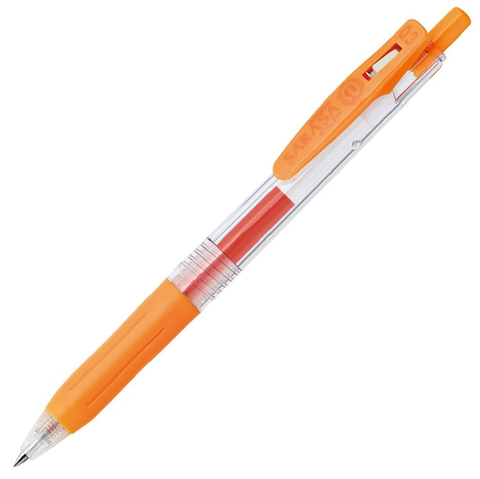 Zebra Sarasa Clip 0.3 Gel Ballpoint Pen Pack of 10 Orange - B-Jjh15-Or-Kiichin - The #1 Place for Japanese Goods in Your Hand!