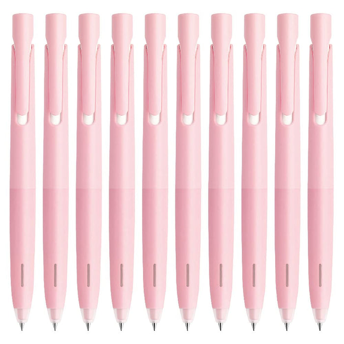 Zebra Oil-Based Ballpoint Pen Bren 0.5mm Light Pink Barrel Black Ink Pack of 10-Kiichin - The #1 Place for Japanese Goods in Your Hand!