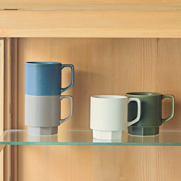 Aito Seisakusho Mug 310ml Stacking Green Mino Ware Japan 111119-Kiichin - The #1 Place for Japanese Goods in Your Hand!