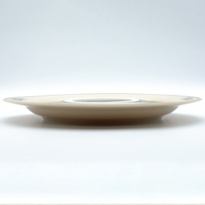 Aito Seisakusho Anyware Dish Plate M 20cm Feuille Leaf Blue Gray 111049-Kiichin - The #1 Place for Japanese Goods in Your Hand!