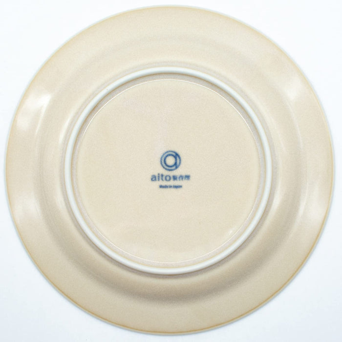 Aito Seisakusho Anyware Dish Plate M 20cm Feuille Leaf Blue Gray 111049-Kiichin - The #1 Place for Japanese Goods in Your Hand!