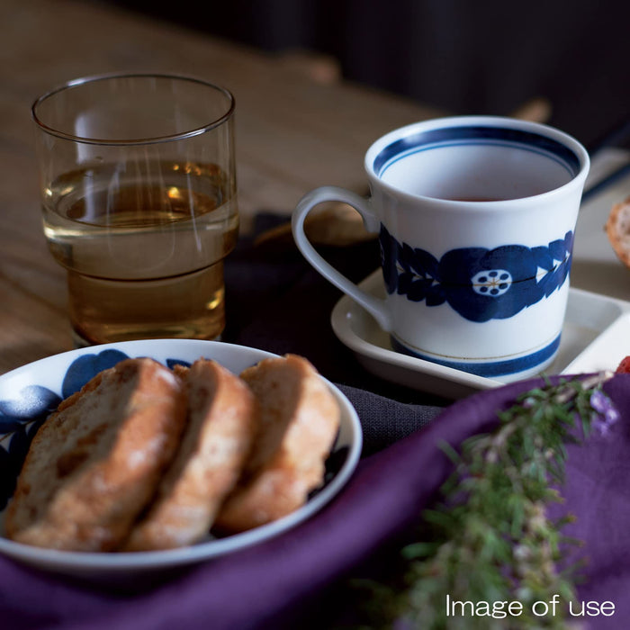 Aito Seisakusho Blossom Blossom Mug 320ml Navy Blue Mino Ware Japan 111005-Kiichin - The #1 Place for Japanese Goods in Your Hand!