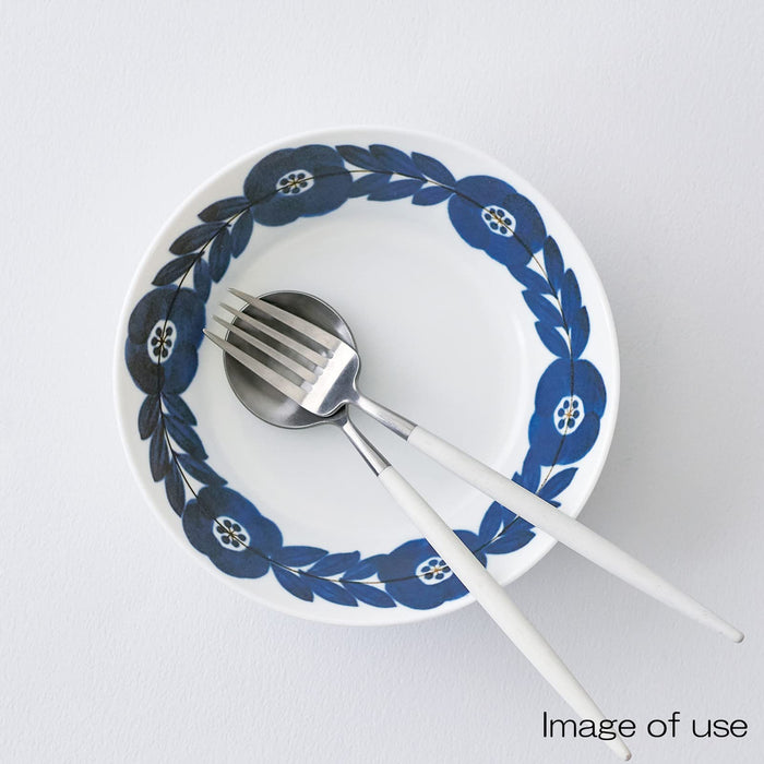 Aito Seisakusho Blossom Blossom Serving Plate Bowl S 15cm Light Blue Navy Mino Ware 111003-Kiichin - The #1 Place for Japanese Goods in Your Hand!