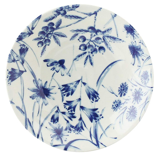 Aito Seisakusho Botanical Curry Pasta Plate 22cm Bellflower Mino Ware Japan 288143-Kiichin - The #1 Place for Japanese Goods in Your Hand!
