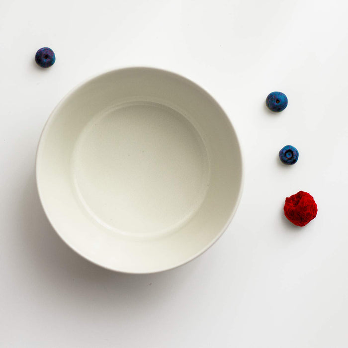 Aito Mino Ware 520138 Microwave Pack 14x7cm Bowl White Canister Lid Japan-Kiichin - The #1 Place for Japanese Goods in Your Hand!