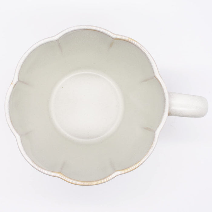 Aito Hana Mug Seto Ware 360ml Dishwasher/Microwave Safe 288181 White-Kiichin - The #1 Place for Japanese Goods in Your Hand!