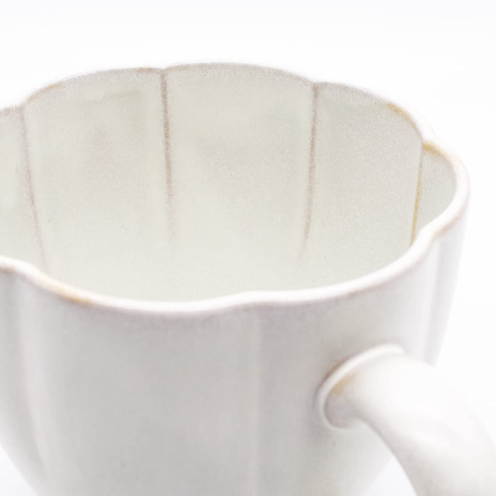 Aito Hana Mug Seto Ware 360ml Dishwasher/Microwave Safe 288181 White-Kiichin - The #1 Place for Japanese Goods in Your Hand!